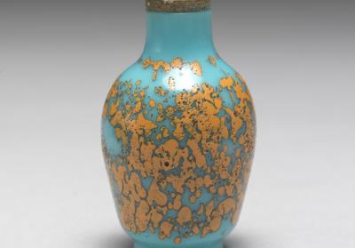 图片[2]-Sky-blue mottled glass snuff bottle, 18th-19th century, Qing dynasty-China Archive